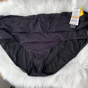 NWT Kenneth Cole Reaction - Black Tummy Control bikini swim bottoms, 3X